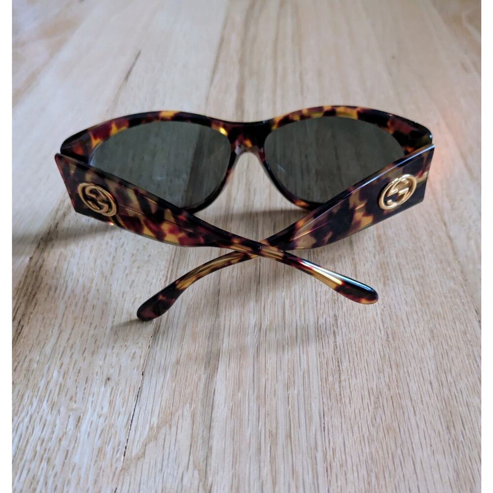 Gucci Sunglasses Tortoise Oversized Vintage 90s Y2K - Picture 16 of 16